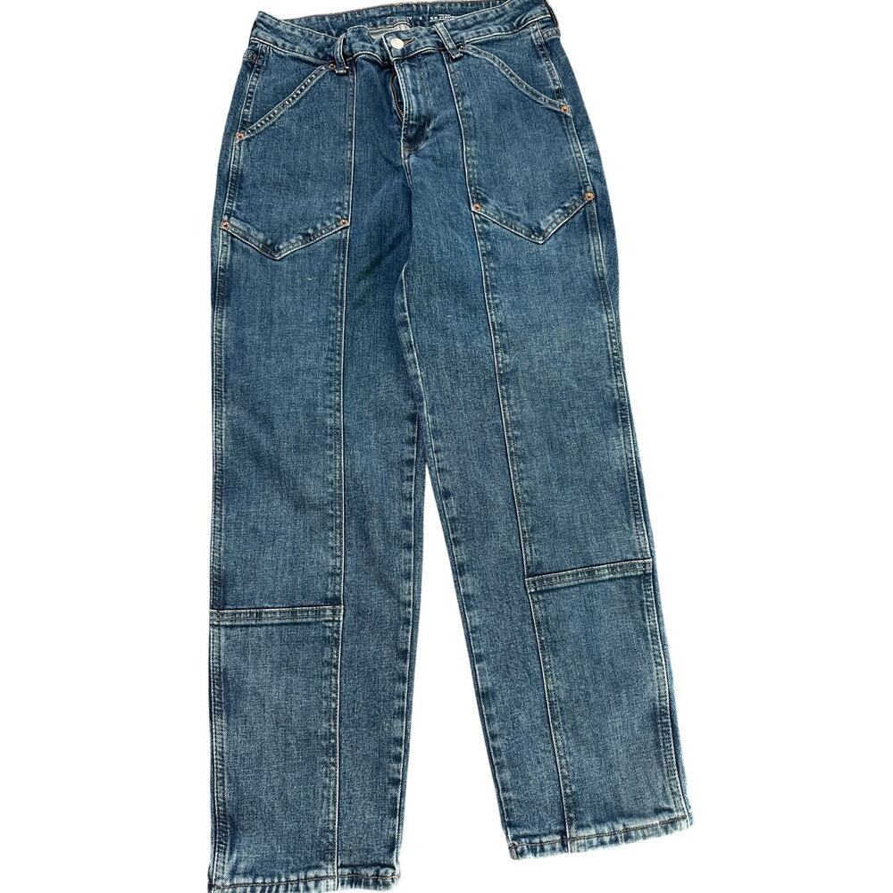 Old Navy Women's Blue High Rise O.G Secret Smooth Pockets Straight Jeans Size 8